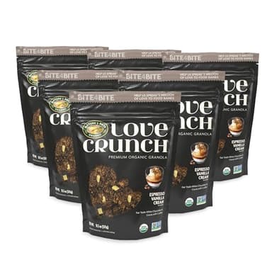 Love Crunch Organic Espresso Vanilla Cream Granola, 11.5 oz (Pack of 6), Non-GMO, Fair Trade, by Nature's Path - Image 3