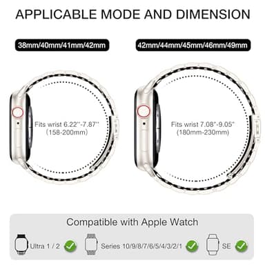 EPULY Metal Band Compatible with Apple Watch Bands for Men 49mm 46mm 45mm 44mm 42mm 41mm 40mm 38mm, Business Stainless Steel Strap for iWatch Bands Series 11 10 9 8 7 6 5 4 3 2 1, SE3 2 1, Ultra3 2 1 - Image 5