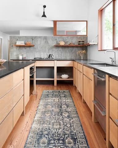 Loloi Teagan Collection TEA-03 Denim/Pebble 9'-9" x 13'-6" Area Rug, Large, Soft Neutral Rug, High-Traffic for Living Room, Bedroom, Home Office, Dining Area - Image 4