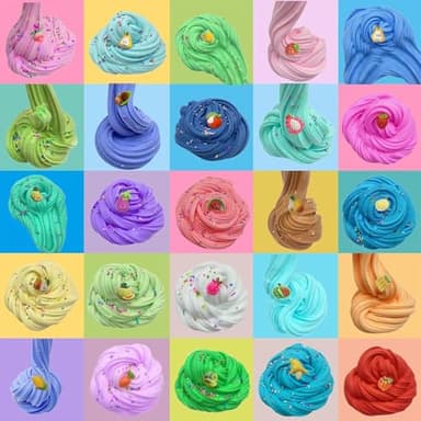 54 Pack Butter Slime Toy kit, Super Soft and Non-Sticky,Very Suitable Birthday Gifts for Boys and Gir,Party Favors,Stress Relief Toys,Easter Filling Stuffers. - Image 3