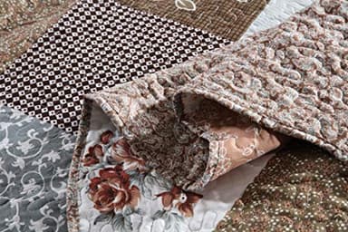 Travan 3-Piece Queen Quilt Sets with Shams Oversized Bedding Bedspread Reversible Soft Coverlet Set, Queen Size - Image 3