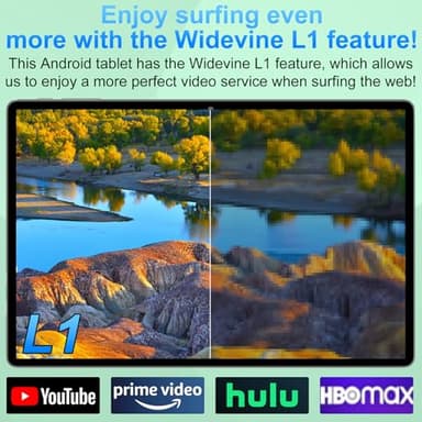 SUAAT 2025 Tablet 10 inch Android 14 Tablets with Keyboard Mouse, 20GB RAM 128GB ROM 1TB Expand 2 in 1 Tablet with Octa-core 6000mAh, HD IPS Display, Widevine L1, 5G WiFi 6, Dual Camera, GMS (Gray) - Image 6