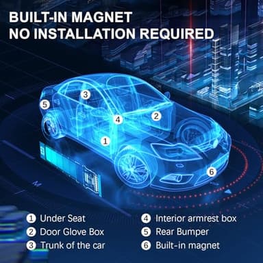 Mini GPS Tracker for Vehicles: Tracker Device for Vehicles No Subscription No Monthly Fee GPS Tracker for Car Kids Dogs Trucks Magnetic GPS Tracking Device Portable Real-Time Tracking - Image 3