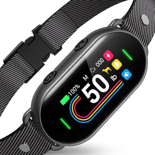 SKBAK Smart Dog Bark Collar - for Small Medium Large Dogs 10-100lbs, Automatic Dog Training Collar to Decrease Barking, Anti Barking Device with 4 Training Modes, More 8 Sensitivity Levels, Black