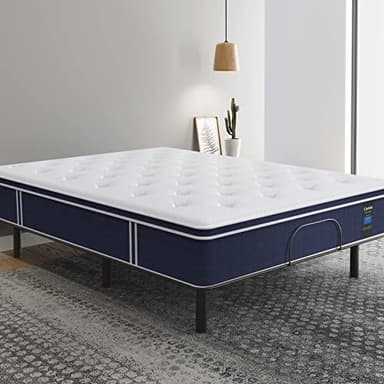 Coolvie 12 Inch King Size Mattress, Hybrid King Mattress in a Box, 3 Layer Premium Foam with Pocket Springs for Motion Isolation and Pressure Relieving, Medium Firm Feel, 100-Night Trial - Image 2