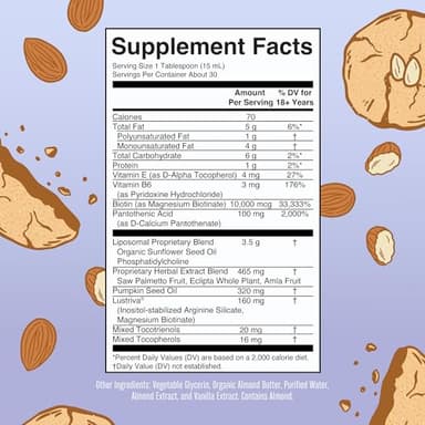 MaryRuth's Women's Hair Growth MAX Liposomal | with Lustriva® + Biotin 10000mcg + Pumpkin Seed Oil | Thicker Hair | Hair Care | Wrinkles, Fine Lines, Skin Care | Ages 18+ | 15.22 Fl Oz - Image 2