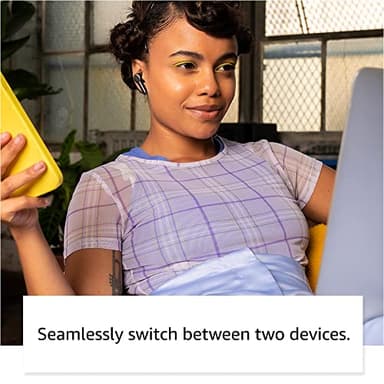 Amazon Echo Buds, True Wireless Bluetooth 5.2 Earbuds with Alexa, audio personalization, multipoint, 20H battery with charging case, fast charging, sweat resistant, Black - Image 4