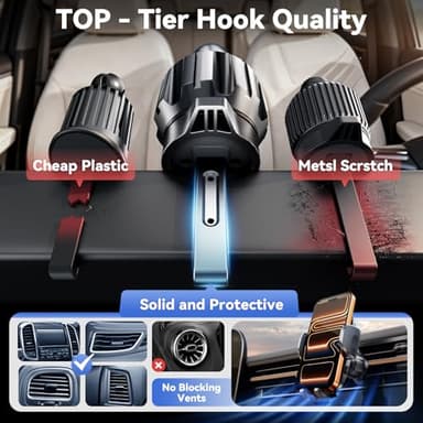 Rorhxia 3IN1 Car Phone Holder, Military-Grade 85lbs Strongest Suction Phone Holders for Your Car Dashboard/Windshield/Vent, Cellphone Holder Stand for iPhone 16 15 14 Pro Max Samsung and More - Image 8
