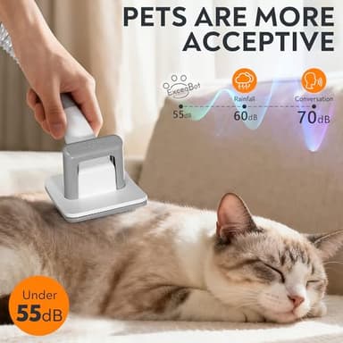 ExcegBot Dog Grooming Vacuum, Dog Grooming Kit 12kPa Suction Hair Remover Low Noise Pet Brush Vacuum Collects 99% Hair, 2L Dust Cup, 5 Proven Grooming Tools for Cats, Other Animals and Home Cleaning - Image 5