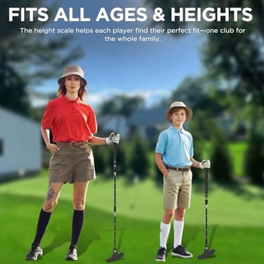 KINGTOP Adjustable Golf Putter – Retractable Shaft, Lightweight Travel Putter with Practice Balls & Putting Cup, Left & Right-Handed Design - Image 5