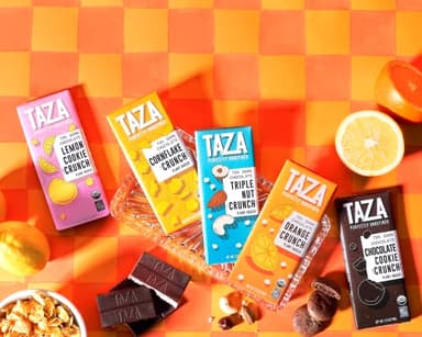 Taza Chocolate Organic Smooth & Crunchy Bars 70% Stone Ground, Orange Crunch 2.5 Ounces (10 Count), Vegan - Image 5