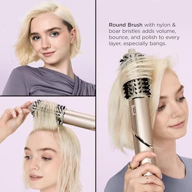 Shark HD435 FlexStyle Air Styling & Drying System, Powerful Hair Blow Dryer & Multi-Styler with Auto-Wrap Curlers, Curl-Defining Diffuser, Oval Brush, & Concentrator Attachment, Stone - Image 12