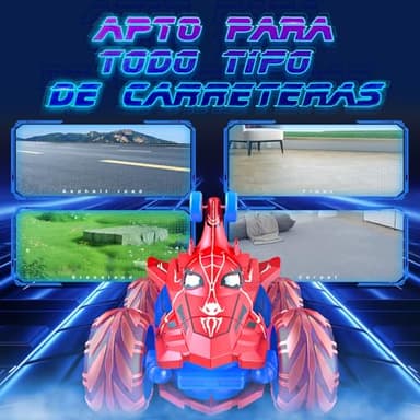 Spider remote control car rc cars toys,Cool rechargeable stunt rc car with 360 flips 4WD wheel with bright light,Fun outdoor toys gifts for kids birthday or Chritmas age 4 5 6 7 8 9 10 11 12 years old - Image 5