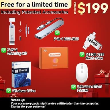 HP 2025 17.3" Laptop Compurter for Business & Student, Intel 8-Core Processor, 32 GB RAM, 1 TB SSD, Anti-Glare Display, Windows 11 Pro, Bluetooth 5.3, Type-c, Silver, Copilot AI, w/Accessories - Image 3