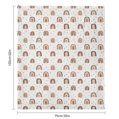 Soarwg Kids Baby Blanket Unisex Newborn, Super Soft Nursery Minky Blankets with Muslin Cotton for Boys Girls, Toddler Baby Nursery Bed Blanket Shower Gifts, 30 x 40 Inch - Image 3