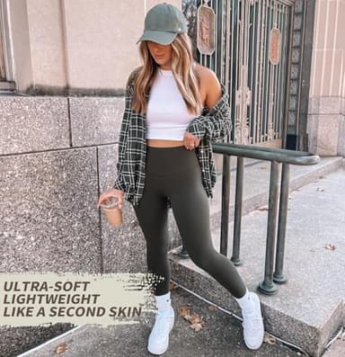 3 Pack Leggings for Women-No See-Through High Waisted Tummy Control Yoga Pants Workout Running Legging - Image 3