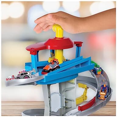 Paw Patrol Adventure Bay Lookout Tower Playset With 2 Die-Cast 1:55 Vehicles (Chase and Marshall): Twin Track Rescue Way 25 Pc Set With Launching Periscope - Accommodate Up to 6 True Metal Racing Cars - Image 6