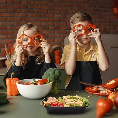 Glotoch Meal Prep Containers Reusable, 50Pack 32oz Plastic Food Prep Storage Containers with Lids,BPA Free,Microwave, Dishwasher Safe Disposable To Go Containers for Meal Plan,Single Compartment - Image 4