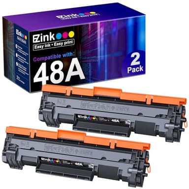 E-Z Ink 48A CF248A Compatible Toner Cartridges Replacement for HP 48A Toner Cartridge Black CF248A to use with Pro M29w M15w MFP M28w M28a M29a M30w M31w M15a M16a M16w Printer (Black, 2 Pack) - Image 1