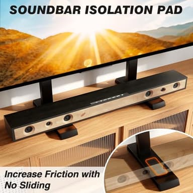 5Rcom Universal TV Stand, Large TV Legs for 37-86 Inch Flat Curved TVs with Cable Management, 6 Height Adjustment Table Top TV Mount Stand Up to 150lbs, Black - Image 6