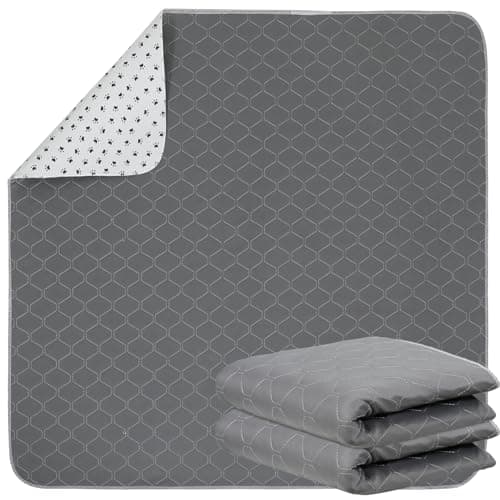 Washable Pee Pads for Dogs, Reusable Pee Mats for Dogs, Puppy Pads Super Water Absorption Puppy Pee Rugs Easier to Dry, Wee Wee Pads for Dogs Non-Slip, Pet Training Pad Whelping Playpen Dog Crate - Image 1