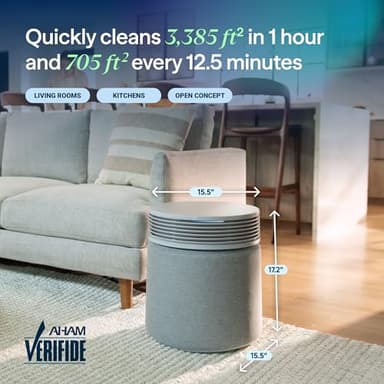BLUEAIR Air Purifier for Large Rooms & Home - Odor Eliminating Cleans up to 3385 ft², HEPASilent, Smart WiFi, Auto Mode, Doubles as Table, Removes Dust, Smoke, Pet Hair, AHAM Verified, Blue Signature - Image 6