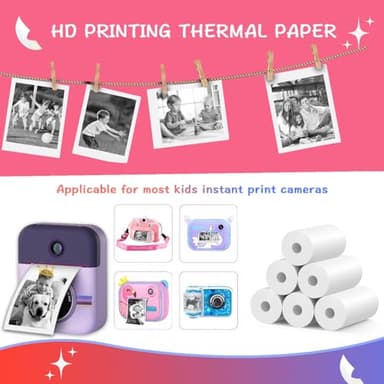 MIARALA 15 Rolls Instant Camera Refill Print Paper, HD Kidizoom Print Camera Paper Refill for Most Kids Instant Camera (57X25mm) - Image 3