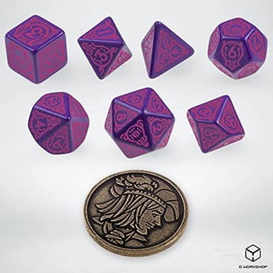 Q-Workshop Witcher Dice Set. Dandelion - Q-Workshop Conqueror of Hearts - Image 4