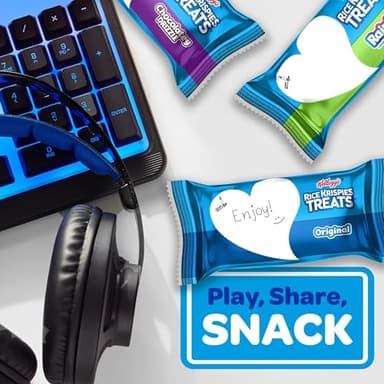 Rice Krispies Treats Crispy Marshmallow Squares, Kids Snacks, Cereal Bars, Variety Pack, 12.1oz Box (16 Bars) - Image 3