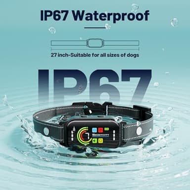 JEUJE Dog Bark Collar 2 Pack, Bark Collar for Large Medium Small Dogs 8-120lbs, AUTO Barking Collar, Bark Training Collar with 7-Level Sensitivity + 5 Safety Modes Humane Training System - Image 7