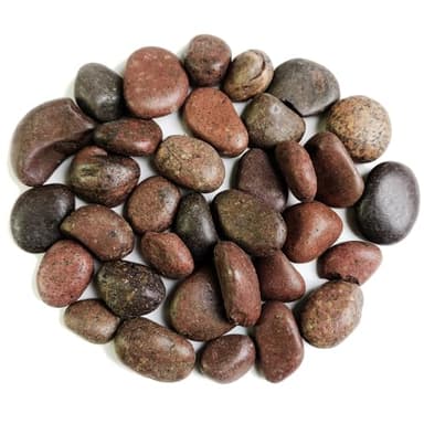 HappyFiller Natural Decorative Red Pebbles Polished Gravel Rocks Stones for Aquarium,Fish Turtle Tank,Outdoor Indoor Plants Top Dressing,Succulents Soil Cover,Garden Landscaping,10 LB - Image 1