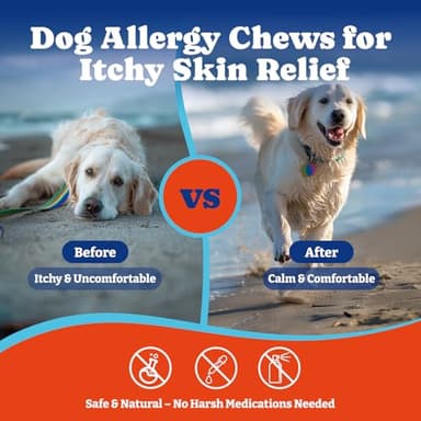 YoYoBay Dog Allergy Relief Chews – 180 Soft Chews, Duck & Pear Flavor - Immune Support & Itch Relief with Colostrum, Astragalus Root, 6-Strain Gut Health Blend - Image 4