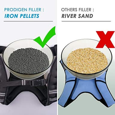 Prodigen Weighted Vest for Women and Men 20 Lbs with Reflective Stripe and Double Adjustable Buckle Straps Weight Vests for Strength Training, Jogging, Cardio, Weight Loss, Muscle Building, Black - Image 5