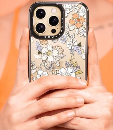 Bouvardia for iPhone 16 Pro Case, Shockproof Protective Phone Case & Lovely Flower Floral Design, Aesthetic Cute Girly Cover from Extraordinary Designer for Women and Girl - Image 6