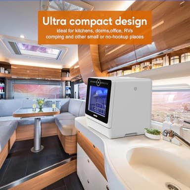 SEAGTOM Portable Dishwashers for Camping and Home with 5l Water Tank, Hose, LED Light, 10 Wash Programs, Baby Care Mode, Dual Water Supply and 1h Hot Air Drying - Image 8