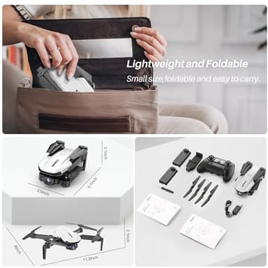 SIMREX Drone With Camera 1080P for Kids And Adults, RC Quadcopter with Altitude Hold, Mini Drone With One Key Start, Waypoint Fly, Headless Mode, 3D Flip, 3 Speeds, Remote Control Drone for Beginners - Image 7