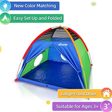 NARMAY® Play Tent Easy Fun Dome Tent for Kids Indoor/Outdoor Fun - 60 x 60 x 44 inch - Image 4