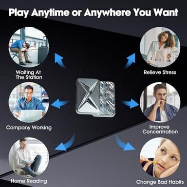 JUDIXY Lightning Infinite Fidget Slider Metal Magnetic Haptic Fidget Toys for Adults Anxiety/ADHD/Stress Relief - Image 4