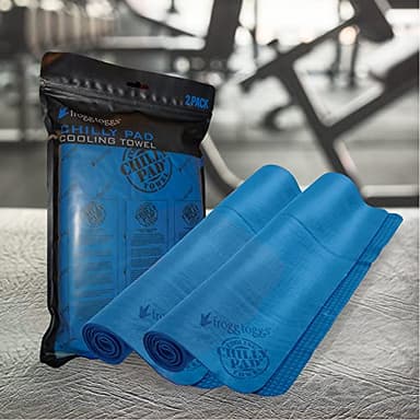 FROGG TOGGS Chilly Pad Cooling Towels, Blue - 2 Pack, 33"x13" - Image 2