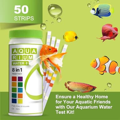 AAwipes 8-in-1 Aquarium Test Kit for Fish Tanks - Quick & Accurate Water Testing Strips for Aquariums & Ponds. Tests pH, Ammonia, Alkalinity, Hardness, Chlorine, etc. (K02-50) - Image 6