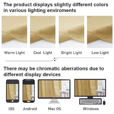 OWENIE Velvet Curtains 84 Inches Long 2 Panels Set, Gold Velvet Curtain 84 for Bedroom, Room Darkening Elegant Soft Curtains, Solid Grommet Luxury Living Room Curtains, 2 Pcs Each Panel 52W x 84L - Image 6