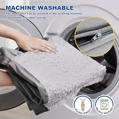 Medium Dog Bed Washable Dog Crate Beds for Medium Large Dogs Crate Waterproof Dogs Bed with Removable Pet Beds Mat Cover Anti-Slip Bottom Comfort Egg Foam - Image 5