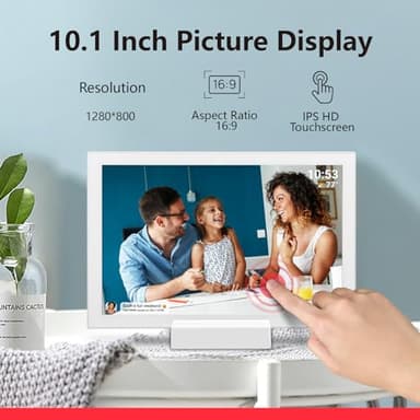 FRAMEO 10.1 Inch WiFi Digital Photo Frame with 5000mAh Battery,1280x800 HD IPS LCD Touch Screen,Auto-Rotate Portrait and Landscape,32GB Storage,Share Moments Instantly via Frameo App from Anywhere - Image 4