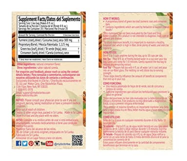 Dr. Tea Wellness Turmeric Herbal Tea with Cinnamon Flavor - 20 Tea Bags - Image 2