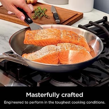 Ninja EverClad Stainless Steel Cookware 12 Piece Pots & Pans Set, All Stovetops & Induction, Oven Safe to 600°F, Tri-Ply Commercial-Grade, C99012 - Image 5