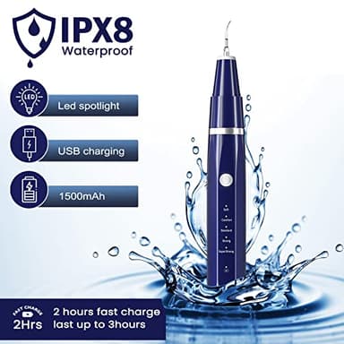 Plaque/Tartar Remover for Teeth, Dental Calculus Remover Teeth Cleaning Kit with LED Light & 5 Adjustable Modes - Image 6