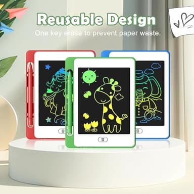 Party Favor 16 Pack LCD Writing Tablet for Kids, 6.5 Inch Colorful Doodle Board, Erasable Reusable Electronic Drawing Pads, Educational Learning Toys Birthday Gifts for Girls Boys Age 3 4 5 6 7 8 - Image 2