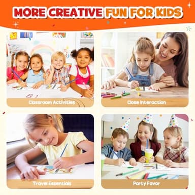ZMLM 24 Water Coloring Books for Kids Party Favors - Bulk Mini Coloring Books for Kids Ages 4-8,Small Birthday Goodie Bag Stuffers School Teacher Return Gift Art Crafts Classroom Prizes (Classic) - Image 6