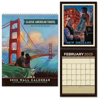 Americanflat 2025 Wall Calendar - US Cities Poster Design - 10x13 Large Wall Calendar - 12 Month Hanging Calendars for Home or Office - 2025 Calendars for Planning and Organization - Image 9