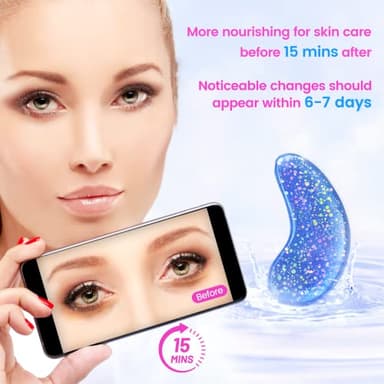 Onespring Under Eye Patches (24 Pairs) - Eye Gel Pads for Wrinkles, Puffy Eyes, Dark Circles, Eye Bags, Natural Collagen Eye Gels Pads, Under Eye Mask Patches for Refreshing, Revitalizing - Image 7